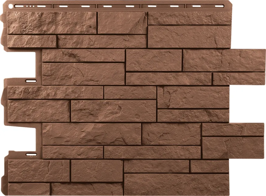 Фасадная панель Альта-Профиль, Шотландия ЭКО Терракотовый купить в Санкт-Петербурге