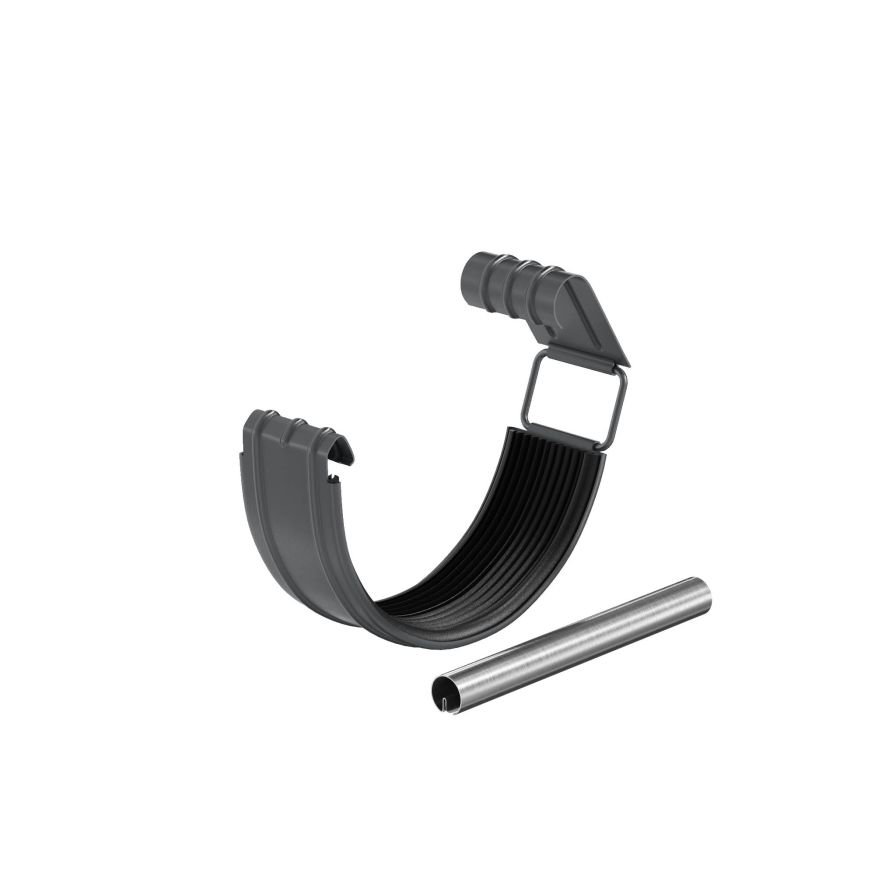 Соединитель желоба в комплекте Aquasystem, RAL 7024 Тёмно-серый 150/100 купить в Санкт-Петербурге