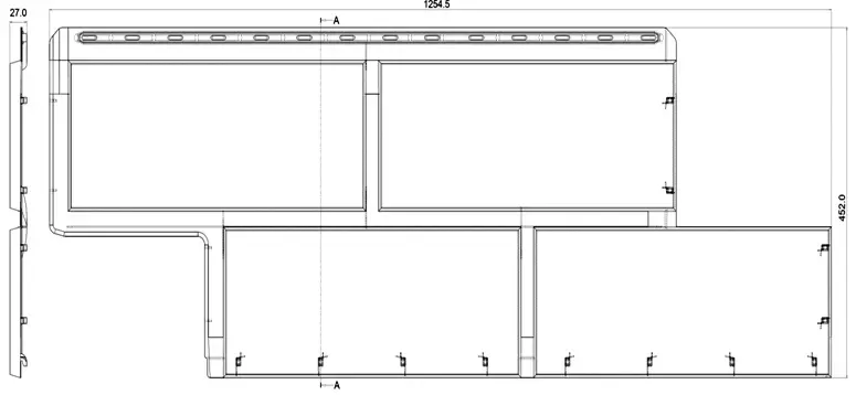 Фасадная панель Альта-Профиль Неаполь ЭКО Белый купить в Санкт-Петербурге