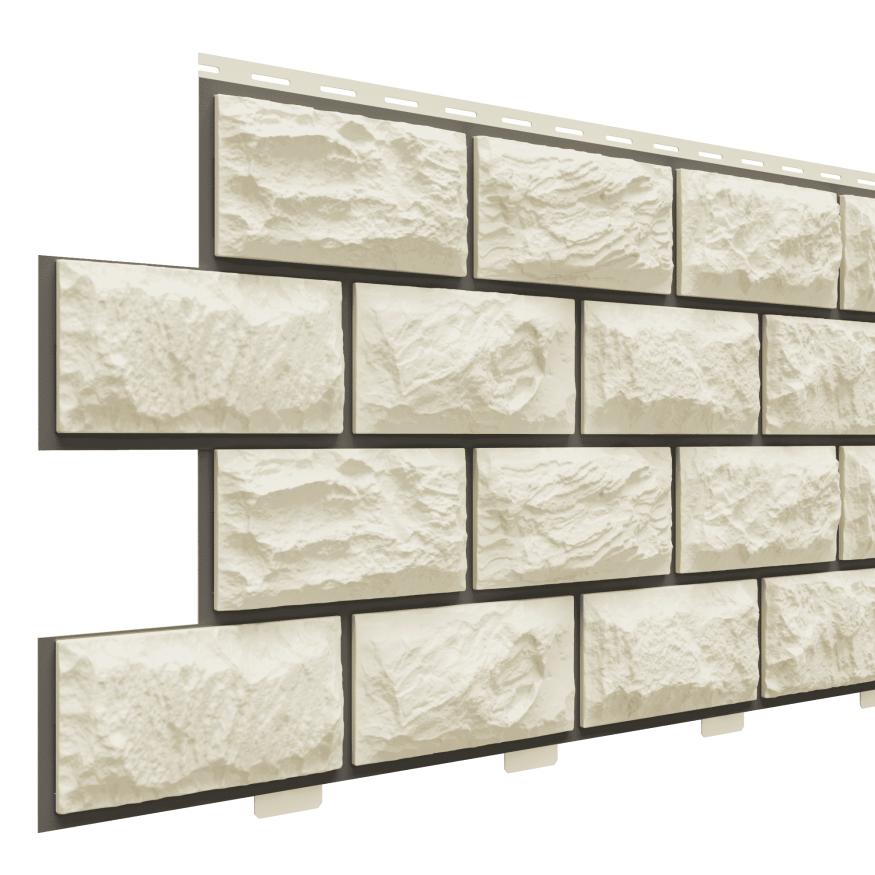 Фасадные панели Доломит, Альпийская горка, Слоновая кость купить в Санкт-Петербурге