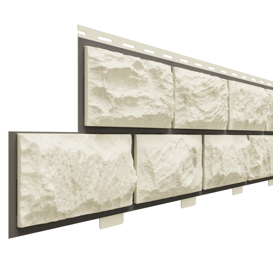 Фасадные панели Доломит, Альпийская горка, Слоновая кость купить в Санкт-Петербурге