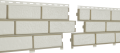 Фасадные панели Ю-Пласт, Стоун Хаус Кирпич, Белый с декорированным швом купить в Санкт-Петербурге