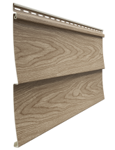 Виниловый сайдинг Docke, модель Ёлочка D5C, цвет Кедр.