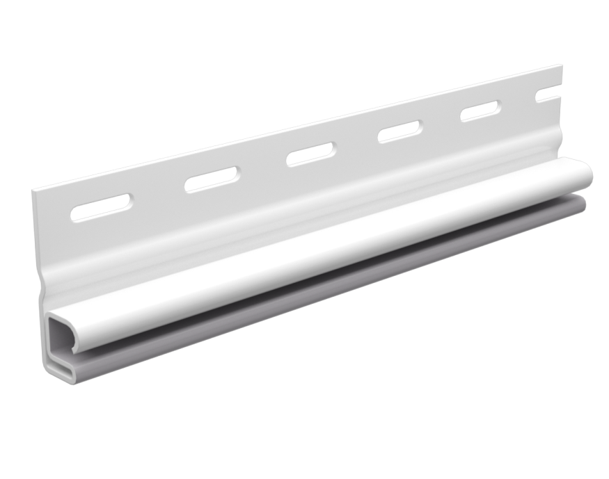 Стартовый профиль для сайдинга под камень, белый купить в Санкт-Петербурге