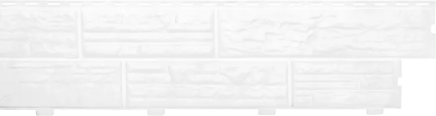 Формованный сайдинг Альта-Профиль Сланцевая порода, Белый  купить в Санкт-Петербурге