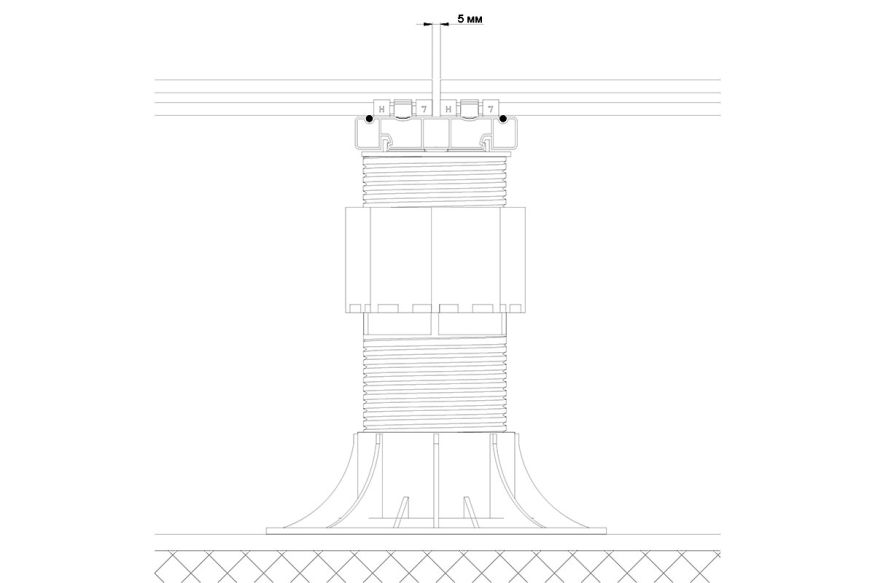 Лага Алюминий Holzhof HILST JOIST стыковочная SLIM MAX купить в Санкт-Петербурге