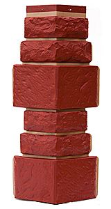 Угол T-Сайдинг, Дикий Камень Красный купить в Санкт-Петербурге