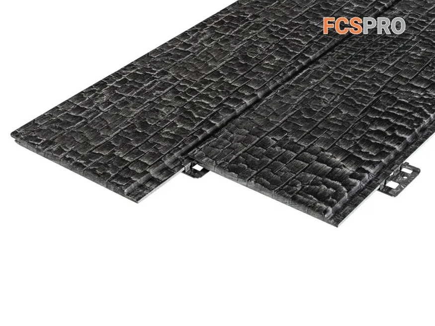 Фиброцементная панель FCSPRO Decor Wood Click Угольное купить в Санкт-Петербурге