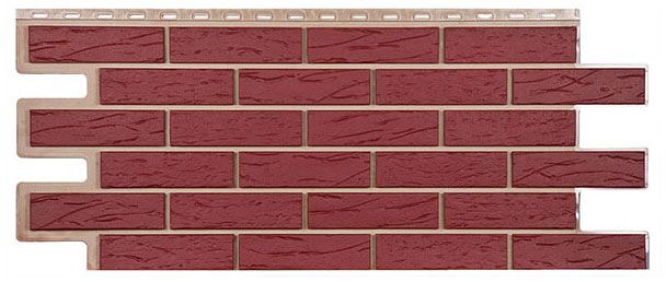 Фасадная панель T-Сайдинг, Кирпич Саман Красный купить в Санкт-Петербурге