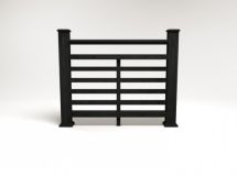 Ограждение из древесно-полимерного композита FG4 кварцевого цвета