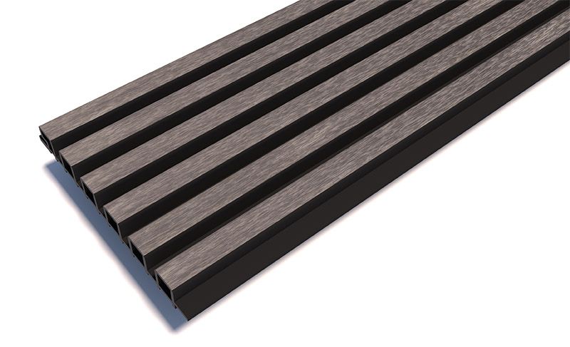 Реечные панели Woodwex, Lines Ultra, Smoke gray купить в Санкт-Петербурге