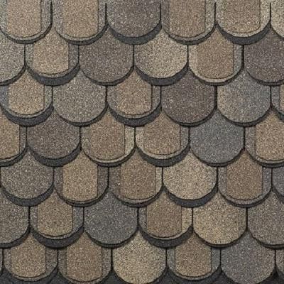 Трехслойная ламинированная черепица Shinglas, Атлантика, цвет Мадейра купить в Санкт-Петербурге