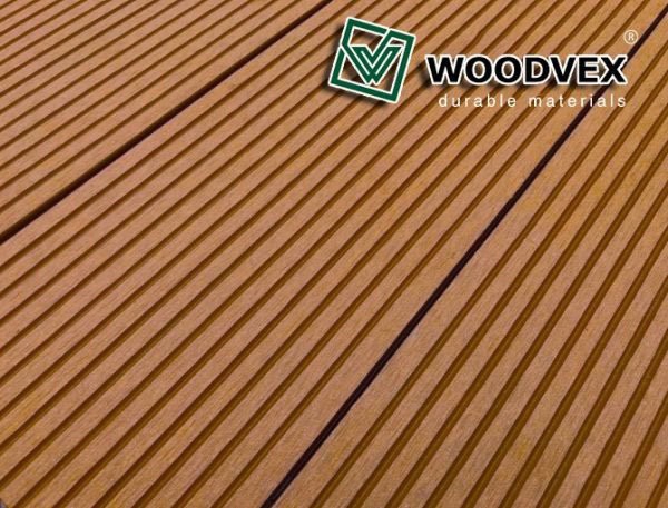 Террасная доска WOODVEX Select из ДПК в цвете Терракота купить в Санкт-Петербурге