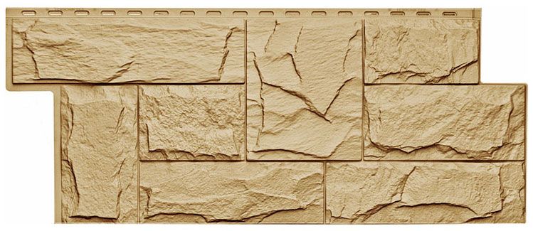 Фасадная панель T-Сайдинг, Гранит Леон ЭКО-1 Крем купить в Санкт-Петербурге