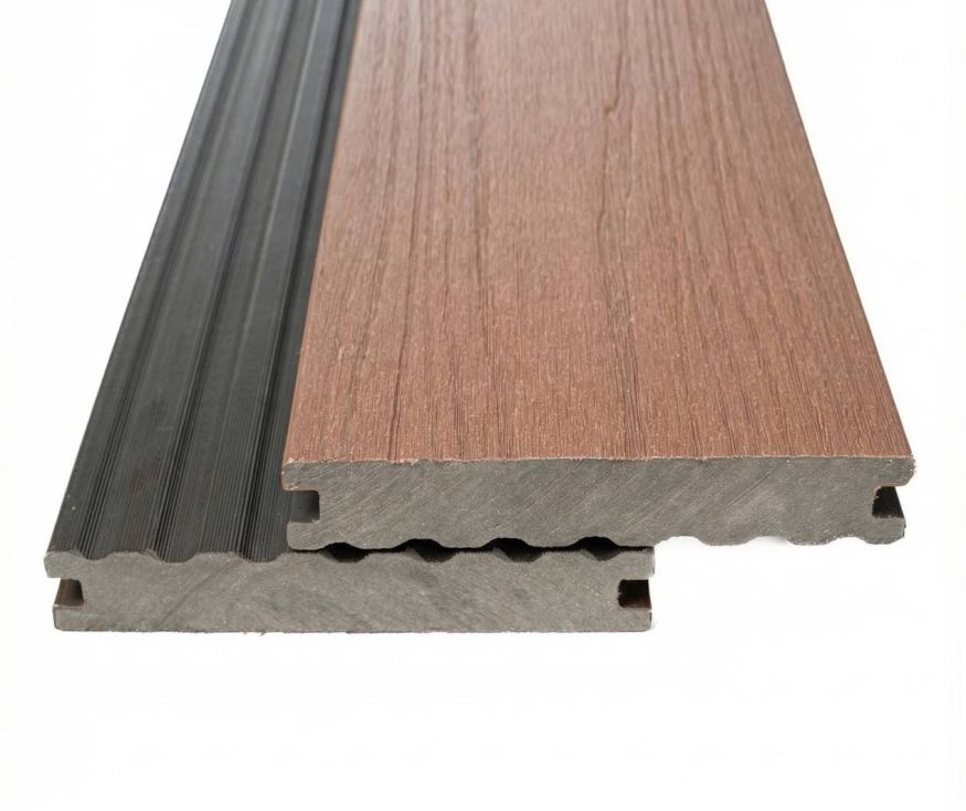 Террасная доска Экодекинг Скай коэкструзия полнотелая, Тик купить в Санкт-Петербурге