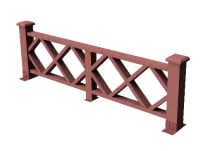 Декоративное ограждение из ДПК GRINDERDECO Миллениум Мербау