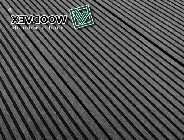 Террасная доска WOODVEX Select из ДПК в цвете Графит купить в Санкт-Петербурге